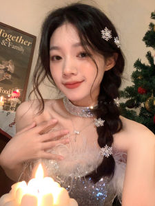 Kẹp Tóc Ngọc Trai Tuyết Kẹp Tóc Nữ Phụ Kiện Tóc Thời Trang Kẹp Tóc Đuôi Vịt Kẹp Tóc Lông Cừu Phụ Kiện Tóc Bên Hông