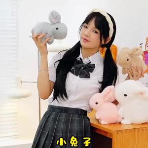 hot toys | Cross-border 2026 Explosions My Realistic Bunny Toy Electric Realistic Rabbit Plush Toys Gifts for Children