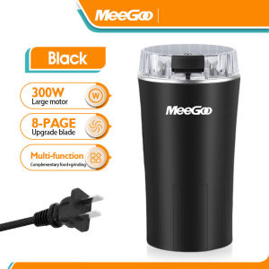 MEEVIDA Food Grinder Portable for Coffee Grain Multifunctional Coffee Bean Grinders 8 Blade Stainless Steel Electric Grinding Machine Travel Portable