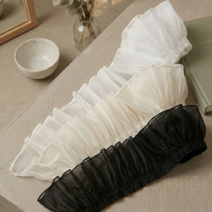 (2 Yards/roll)Width 10cm Black and White Beige Soft Chiffon Lace Clothing Headband Decoration Handmade Diy Design Girls Feeling