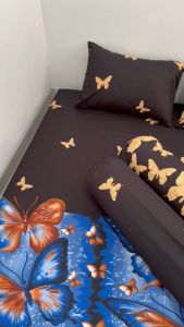 SPREI MOTIF KARAKTER KUPU KUPU MALAM BERKWALITAS NYAMAN SET SARBAN SARGUL