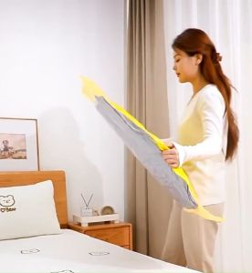 ถุงสูญญากาศ Vacuum Bag Big SetStorage Vacuum Bagจัดเก็บ ถุงใส่เสื้อผ้าลายลูกเป็ดสีเหลือง สามารถใช้งานซ้ำ ทนทาน แข็งแรง พร้อมส่ง