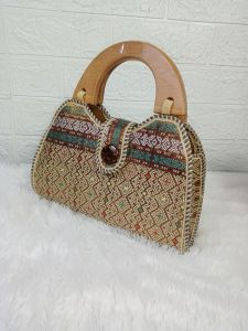 Tas tangan wanita hand bags/ totebag wanita/ tas wanita/tas pesta gagang kayu