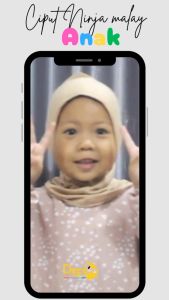 Ciput Ninja Anak. Daleman Kerudung Ninja Anak Perempuan Tanpa Resleting