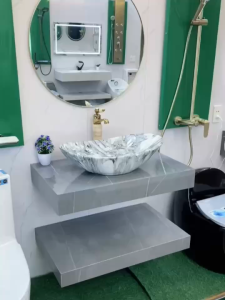 Liên Hệ Freeship Bàn Đá Nhà Tắm Chống Ố Chống Xước Kích Thước 50X70cm - 50x80cm - Hàng Nhập Khẩu Bảo Hành 10 Năm