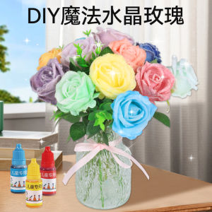 Childrens Crystal Growing Science Experiment Kit DIY Handmade Eternal Flower Material Plant Growth Educational Toy Set