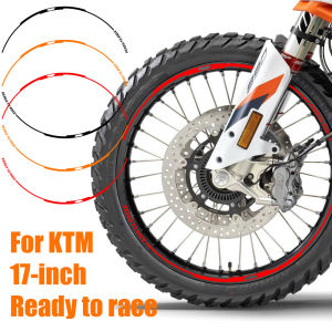 Cho Ktm Sticker 17-inch miếng dán bánh xe Duke 200 390 lốp phản quang miếng dán trang trí 1290 siêu Duke r Phụ kiện xe máy