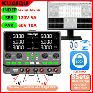 KUAIQU | KUAIQU Lab DC Power Supply 8Groups Memory Series Parallel OVP OCP Dual Independent Output Variable Regulated Power Supply 30V10A