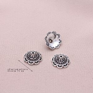 ทําด้วยมือ Diy คลาสสิก Silver Alloy ดอกไม้จี้สําหรับสร้อยคอต่างหูสร้อยข้อมือแยกสด Oven อุปกรณ์เสริมแฟชั่น