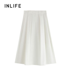 INLIFE | Summer Style Loose High Waist Mid-length A-line Skirt