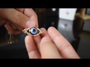 Lunara Evil Eye Blue Charm Bracelet for Protection and Elegance