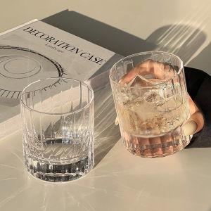 Luxury Handmade Blown Crystal Whiskey Glass Cocktail Cup Old Fashioned Lob Cup Bar Ice Hockey Cup High-end Transparent Glassware