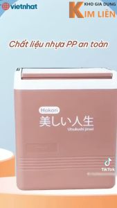 Phích Thùng đá vuông HOKORI 12L / 18L nhựa VIỆT NHẬT cao cấp - Giữ nhiệt tốt quai xách du lịch - Chính hãng 3917/18