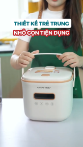 Nồi Cơm Điện Tử 1.2L SUNHOUSE HappyTime HTD8810 - Bảo Hành 12 Tháng Lòng Nồi Chống Dính Ceramic