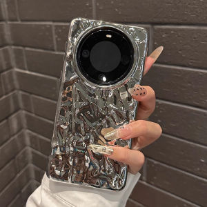 เคสซิลิโคน Huawei Mate60 pro แบบครอบเต็ม ลายคลื่น 3 มิติ ป้องกันการตกหล่น ดีไซน์เรียบง่าย สำหรับคู่รัก