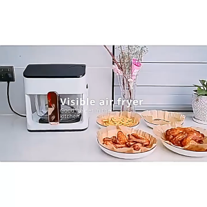 Nồi Chiên Không Dầu Thủy Tinh AirFryer GN07 - Công nghệ Thụy Sĩ - Không Lo Bong Tróc - Cảm Ứng Thông Minh
