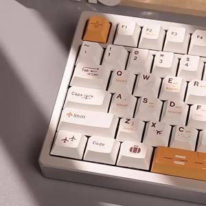 Flight Plan PBT Keycaps 148 Keys Cherry Profile Dye-Sub Keycaps For MX 61/64/68/87/96/104 Mechanical Keyboard