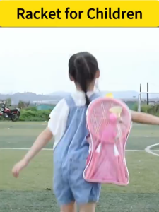 Youth Badminton Racket Set with Shock Absorber Handle and Carrying Bag - Local Stock