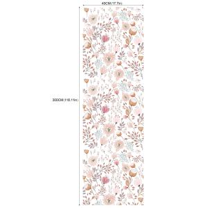 Watercolor Floral Self-adhesive Wallpaper