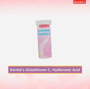 Exp 02/2026 Kordels Effervescent Glutathione-C Hyaluronic Acid Lemon Flavour (10 tablets)