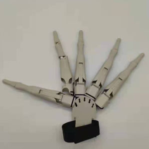 3D Realistic Horror Ghost Claw Articulated Fingers Halloween Horror Fake Fingers Skeleton Hands Props Cosplay Gear Finger Glove