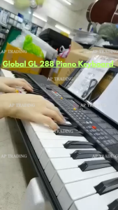 Ap Trading Yamaha Keyboard Global GL 288 piano keyboard Exclusive with stand free songbook (Original) -With 1 Year Warranty