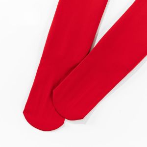 Red Thickened Fleece Leggings Womens Autumn Winter Outerwear Wedding plus Size MM200 Pounds Lucky Year Silk Stockings