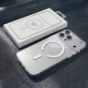 For Magsafe Magnetic Clear Phone Case for iPhone 17 16 E 15 14 Plus 13 12 11 Pro Max Shockproof Soft Bumper Hard Acrylic Cover