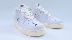 Tali Sepatu Warna Warni Abstrak Percikan Tinta 120cm 140cm