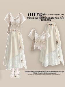 NEEDARNA | Đầm Nẹp Eo Phong Cách Bohemian
