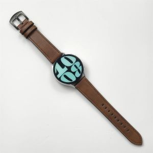 20 มม.22 มม.สายหนังสําหรับ Samsung Galaxy Watch 6 5 4 40 มม.44 มม.เกียร์สร้อยข้อมือวินเทจสําหรับ Xiaomi Redmi นาฬิกา 3 Lite/Active