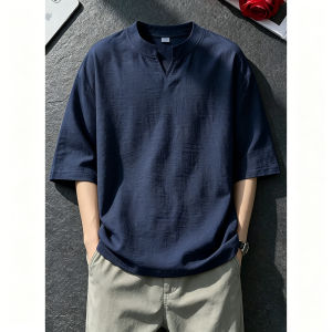 V-neck Breathable Ice Silk T-Shirt