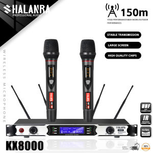 SHALANRA KX8000 Wireless Microphone: Heavy Duty Cordless Mics for Meetings & Parties