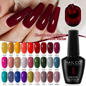 NAILCO 15ml Hema Tpo Free Gel Nail Polish Semi Permanent Nail Art Manicure Supplies Soak Off LED UV Gel Nail DIY Design Varnishe