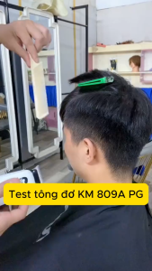 [TẶNG KÈM 2 KÉO+ÁO CHOÀNG+DAO CẠO+LẤY RÁY TAI] Bộ Tông Đơ Cắt Tóc Nam KM-PG809A - Ton Đơ Hớt Tóc Pro - Máy Tông Đơ Cắt Tóc Chuyên Nghiệp Sạc USB Tiện Dụng BẢO HÀNH 24 THÁNG
