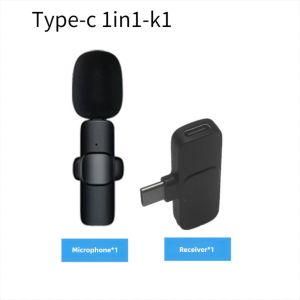 Wireless Lavalier Microphone Mini Mic for iPhone Android Live Broadcast Gaming Phone Audio Video Recording Wireless Portable Mic