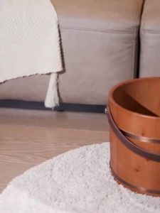 SG stock Fast ShippingPortable Foot Bath Bucket Portable Household Foot Wash Basin Wooden Basin Thermal Foot Bath Bucket 3425704255