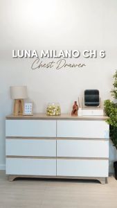 Cubic Chest Drawer Minimalis / Lemari Laci 6 Susun Serbaguna / LUNA MILANO CH 6