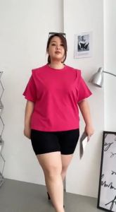 SHIRAI TOP ATASAN JUMBO WANITA LD 136-150 CM 5XL XXXL / ATASAN WANITA JUMBO TERBARU KEKINIAN  / BAJU KERJA WANITA BIGSIZE / ATASAN  WANITA JUMBO LENGAN PENDEK/ KOREAN STYLE IMPORT BIGSIZE OVERSIZE
