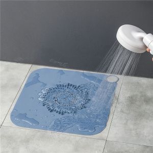 2 In1 Silicone Sink Drain Cover Anti Clogging Filter Screen Household Floor Drain Pad for Kitchen Bathroom Sink
