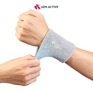 GEN ACTIVE Wristband Handband Gelang Handuk Tangan Sport Olahraga Gym Fitness Gelang Olahraga