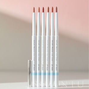 JILLLEEN Velvet Mousse Double-Ended Lip Liner Brush Nude Lip Shaping Lip Plumping Long-Lasting Colorful Cosmetic Tools