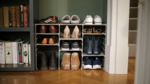 Joseph Joseph Level™ Plus Large Adjustable Ecru Shoe Rack JJ0182