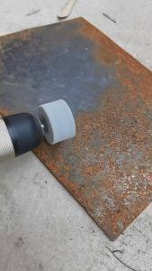 1 Nỉ trụ đánh bóng gắn máy khoan L+R+T | Nỉ xám đánh bóng mài kim loại gỗ các loại trục 6mm .Chọn size từ 20 - 60mm