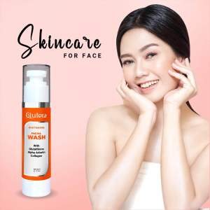 GLUTERA Facial Wash Whitening 50 ML - Sabun Wajah Pemutih Kulit BPOM