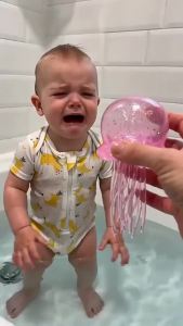 Slow Rebound Jellyfish Squishy Sequins Filled Clear Squeeze Vent Toy Stress Relief Fidget Toy Office Relief Relax Hand Play Toy