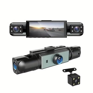 4-Channel 1080P Dash Cam 4-Way Recording IR Night Vision Motion Detection Full Blind Spot Protection.