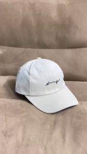 READY STOCK Cap Korean Style Simple Wave Design Cotton Cap FreeSize Topi OOTD Korean Style