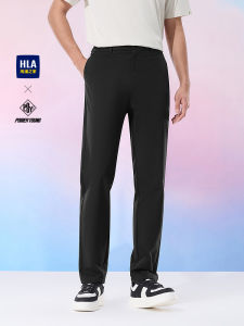 Power Young Mens Casual Pants Elastic Waist Tapered Spring Summer New Style HLA Hai Lan Home Polyester Fiber Long Pants