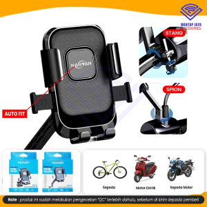 COD - NANVAN PHONE HOLDER TEMPAT PEYANGGA HP DI MOTOR DAN SEPEDA NVN-N4